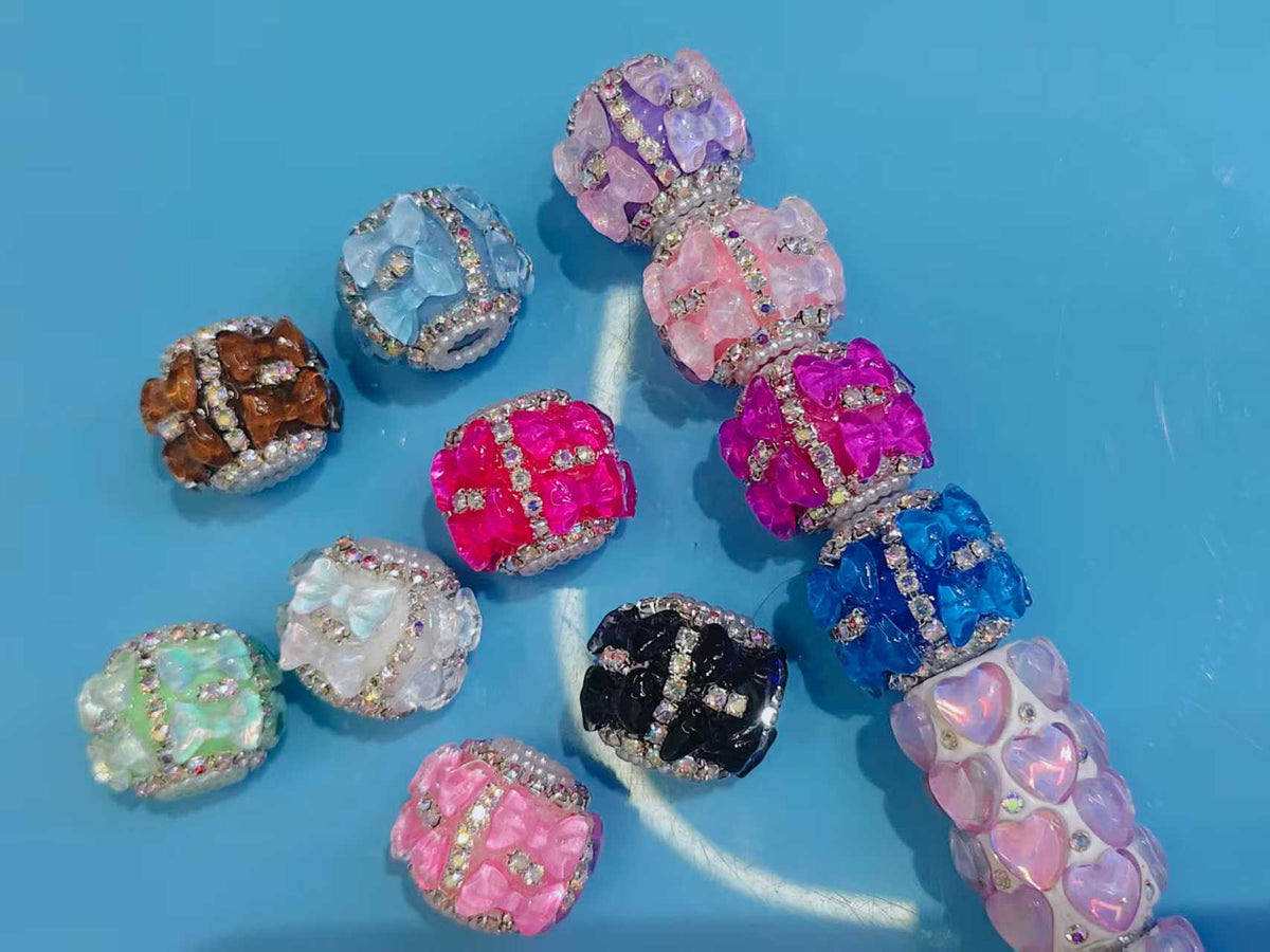 bubble bow fancy beads